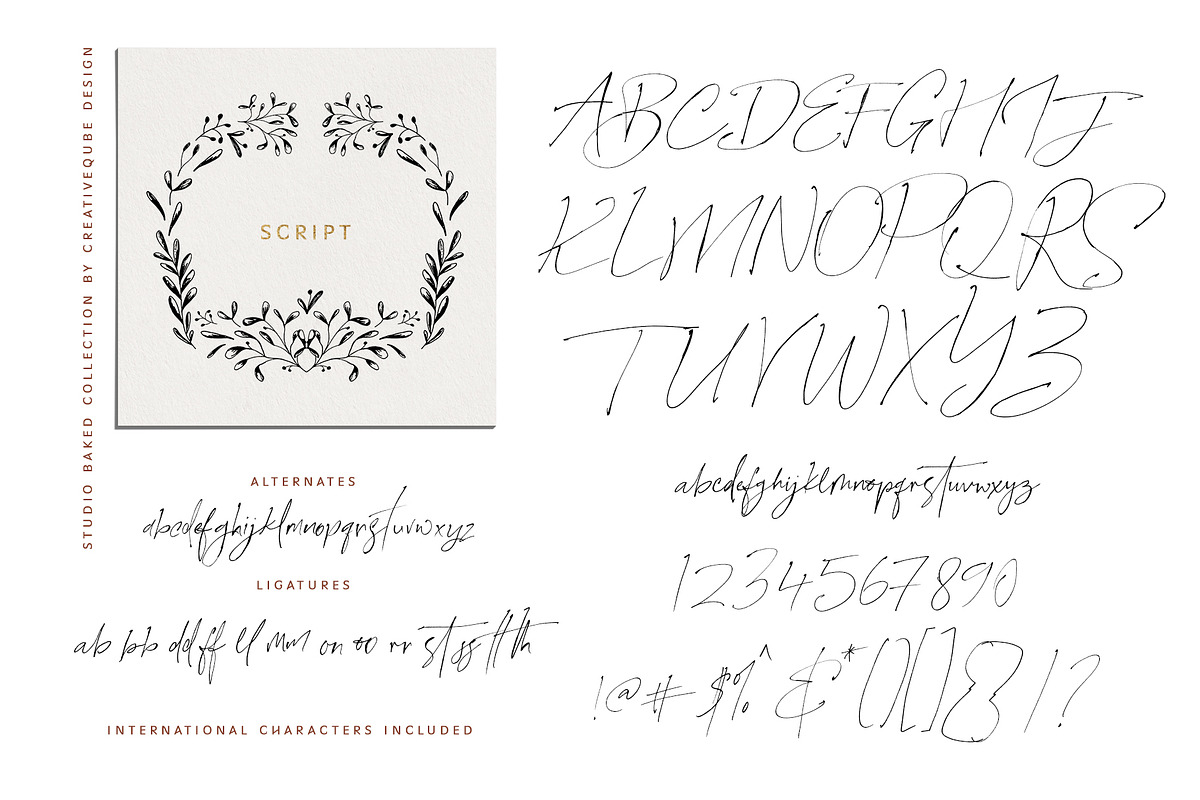 Studio Baked Font Collection, a Script Font by Creativeqube Design (Photo 21 of 23)