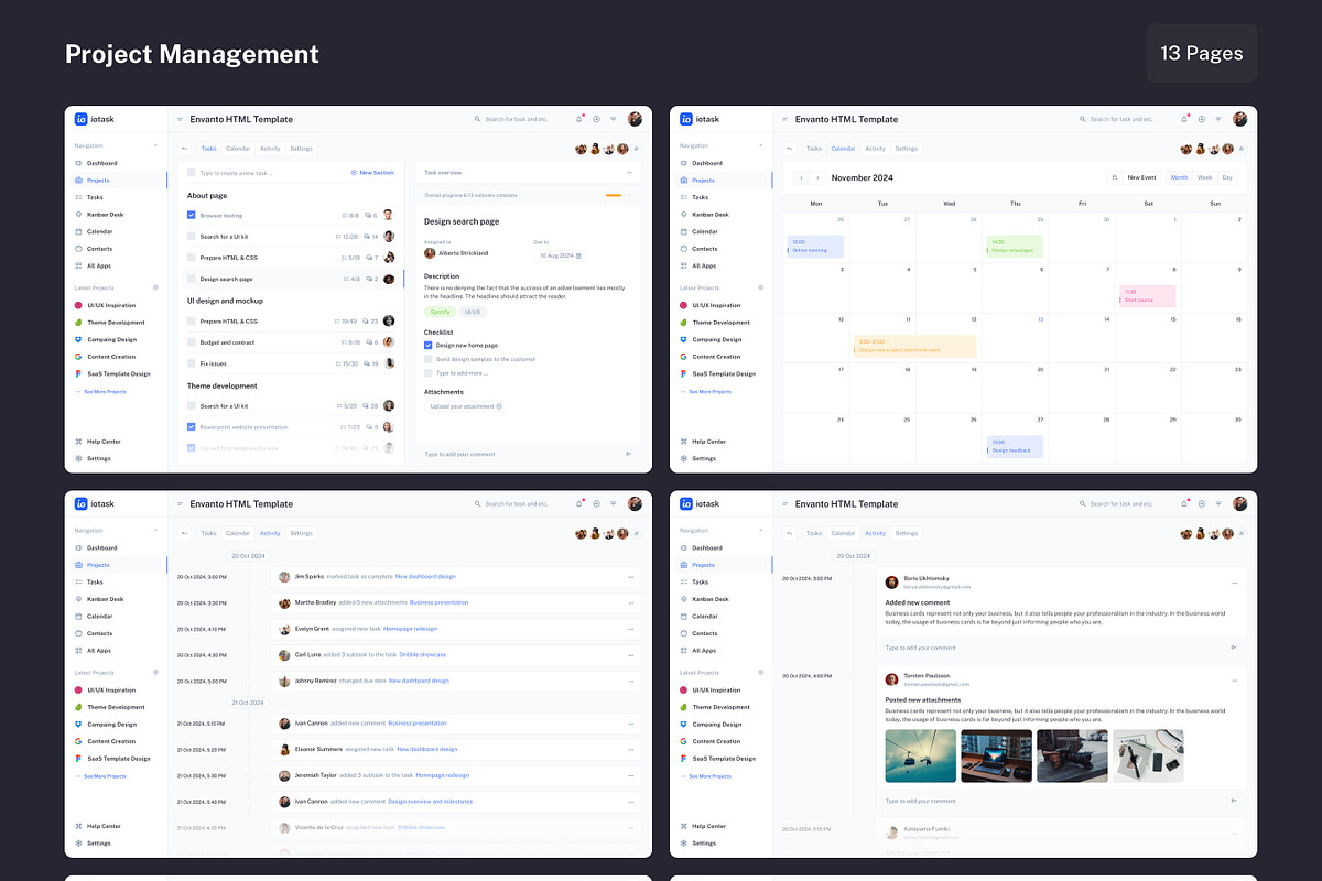 IOTASK - Project Management UI Kit, an UI Kit Template by WhiteUI.Store (Photo 11 of 13)