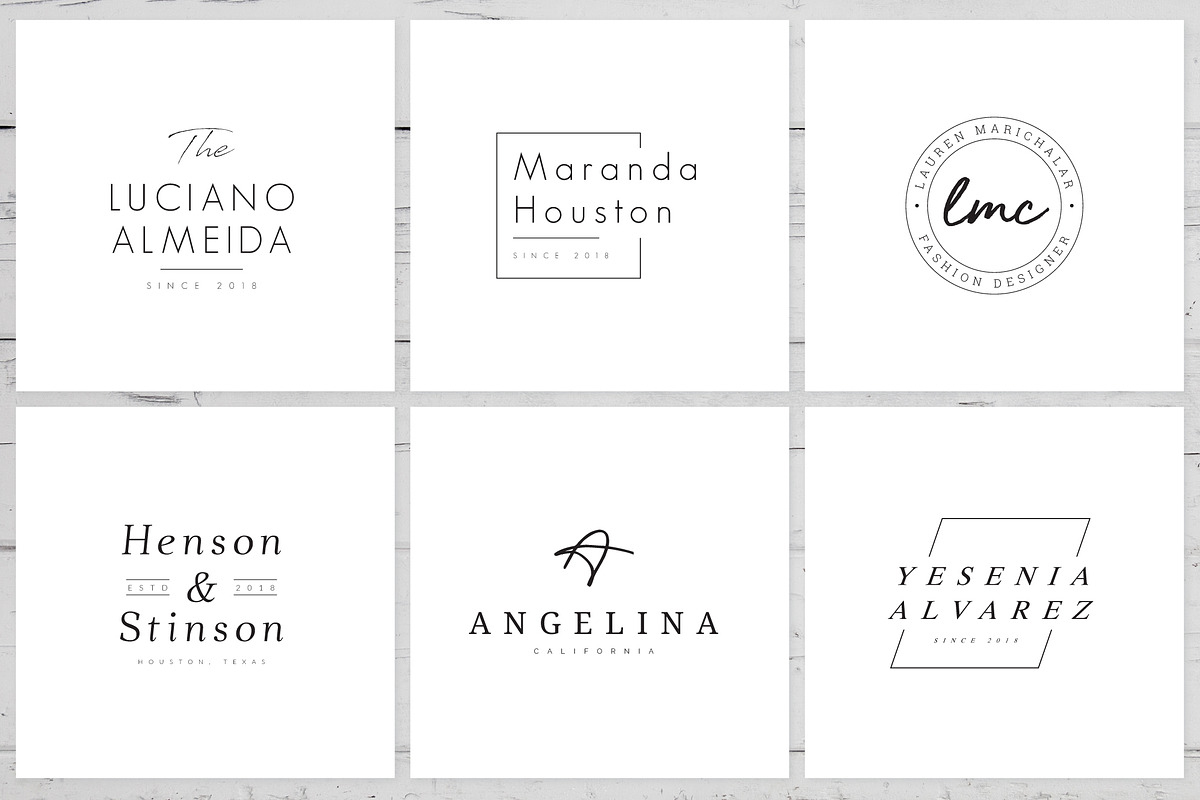 200 Minimal Premade Logo Bundle, a Branding & Logo Template by XpertgraphicD (Photo 4 of 60)