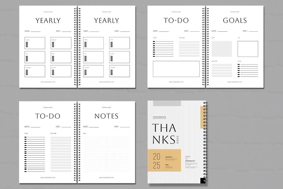 Planner Template Layout, a Stationery Template by MightyDesign (Photo 4 of 7)