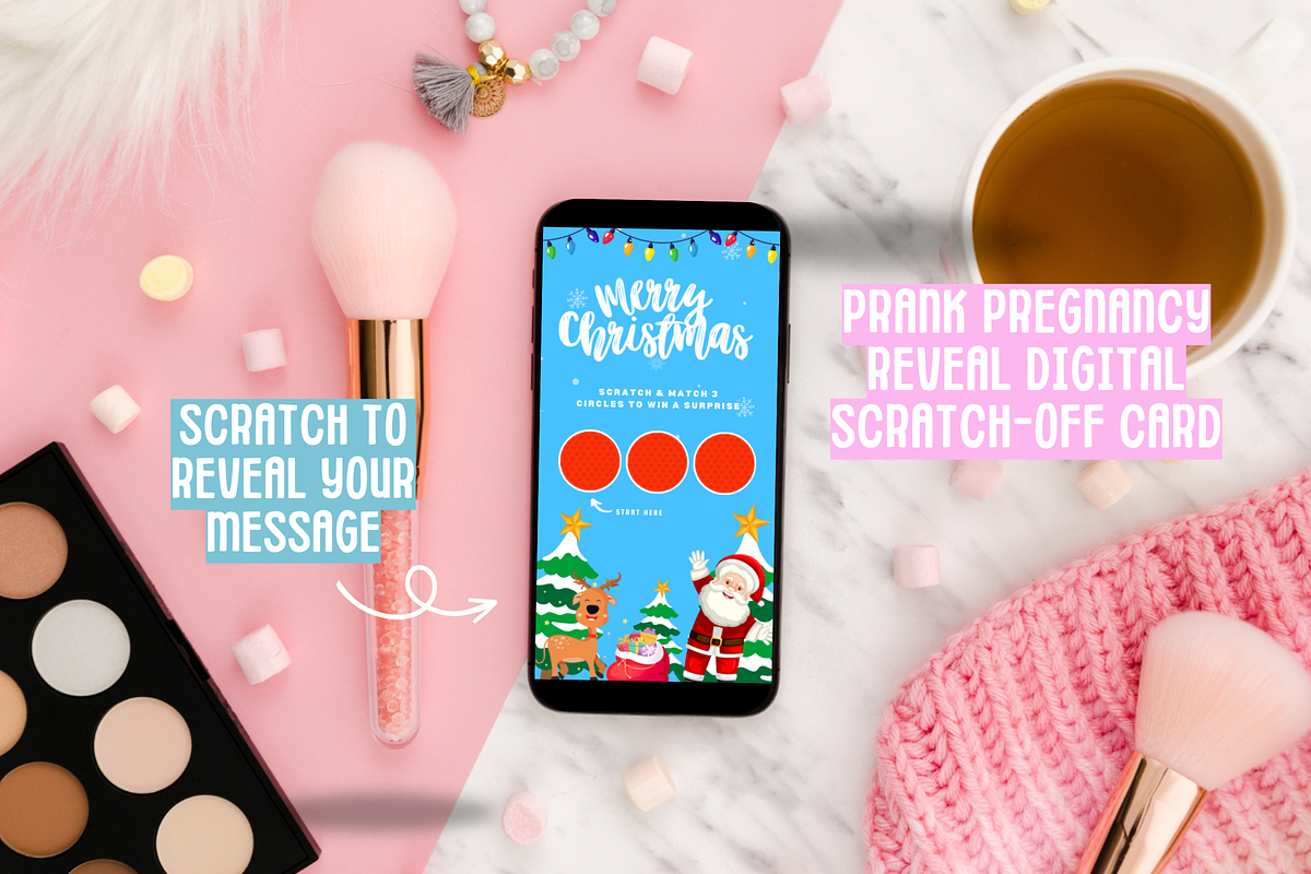 Christmas Pregnancy Reveal Scratch, a Presentation Template by SunshineStudioBoutique (Photo 7 of 8)