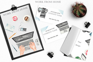 Work From Home Watercolor Collection