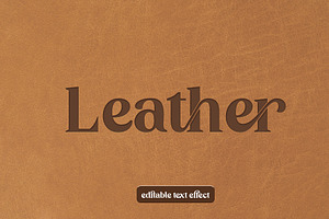 Leather 3D Editable Text effect, a Layer Style Add-On by Md Jahidul99