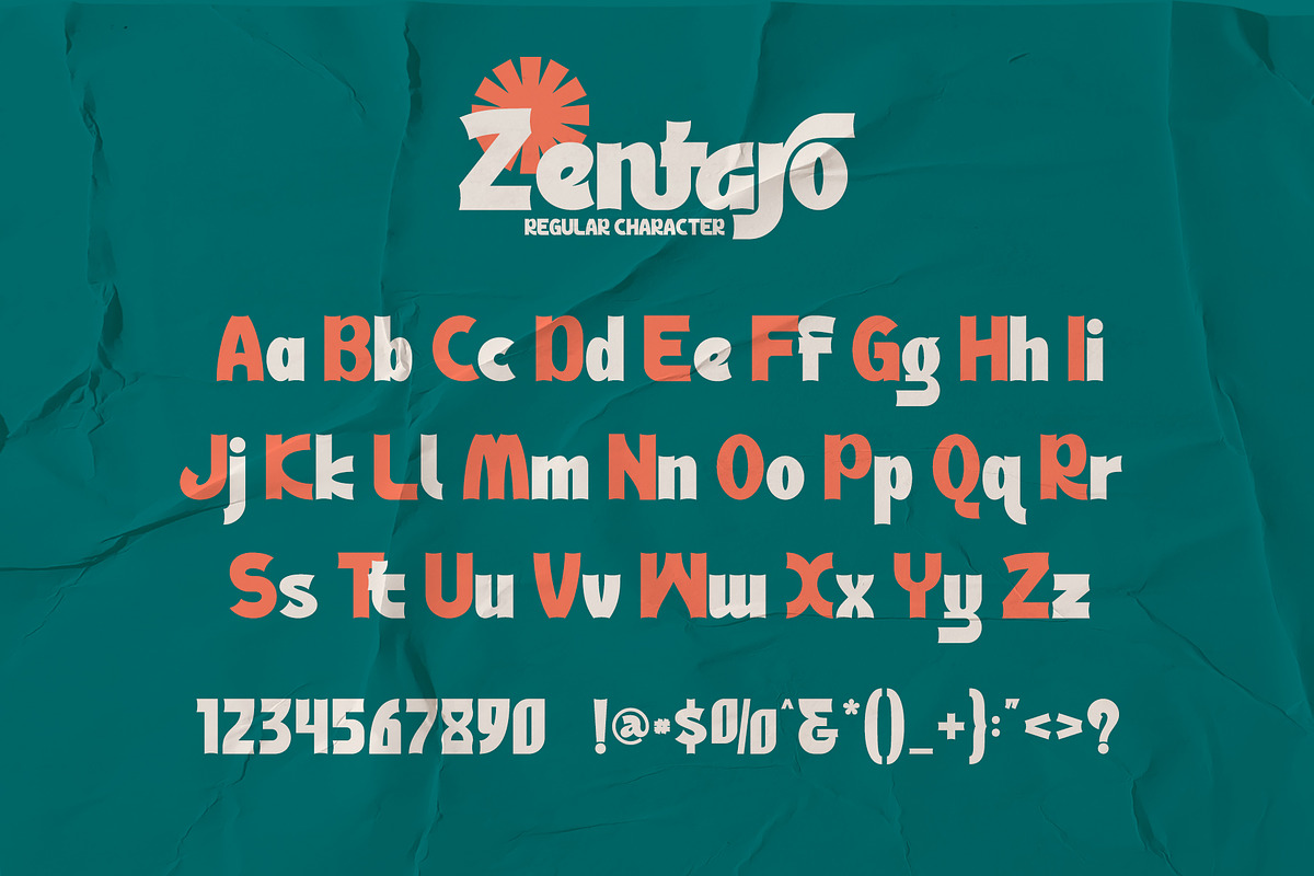 Zentaro - Retro Serif Font, a Sans Serif Font by Letterara (Photo 10 of 14)