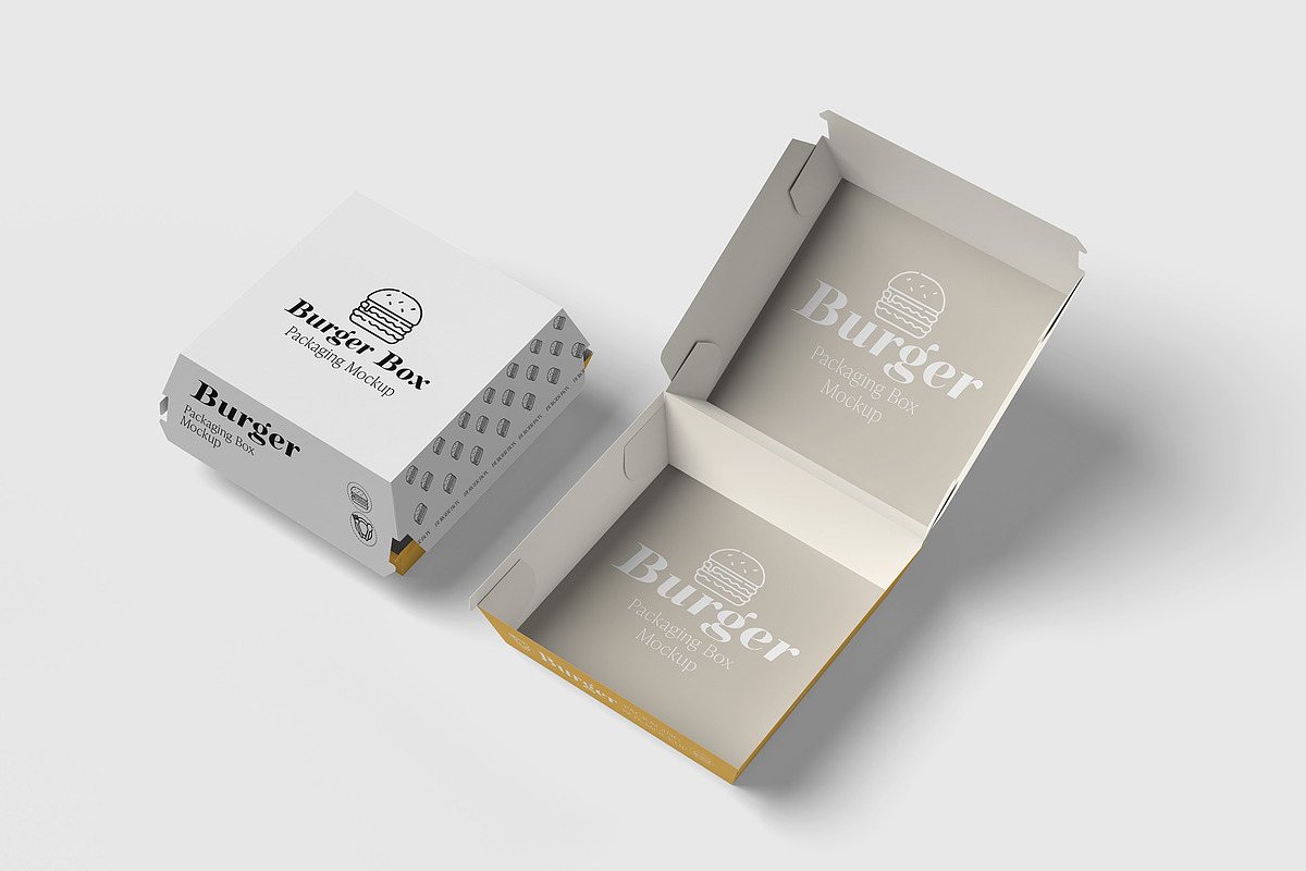 Burger Packaging Mockup, a Packaging Mockup by Graphicbars (Photo 2 of 10)