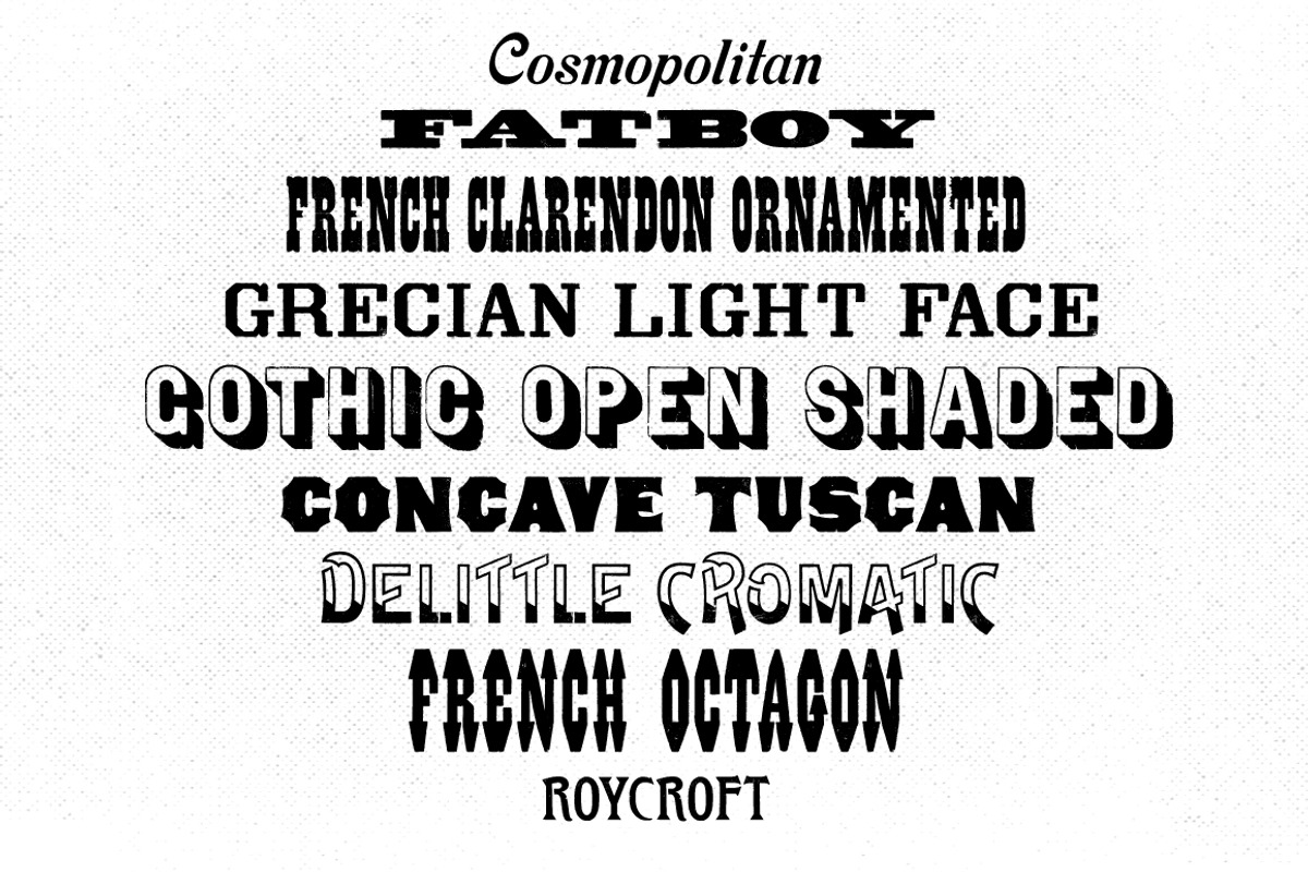 Wood Type Font Bundle preview 2