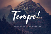 Tempe! Script, a Script Font by khurasan (Thumbnail 1 of 7)