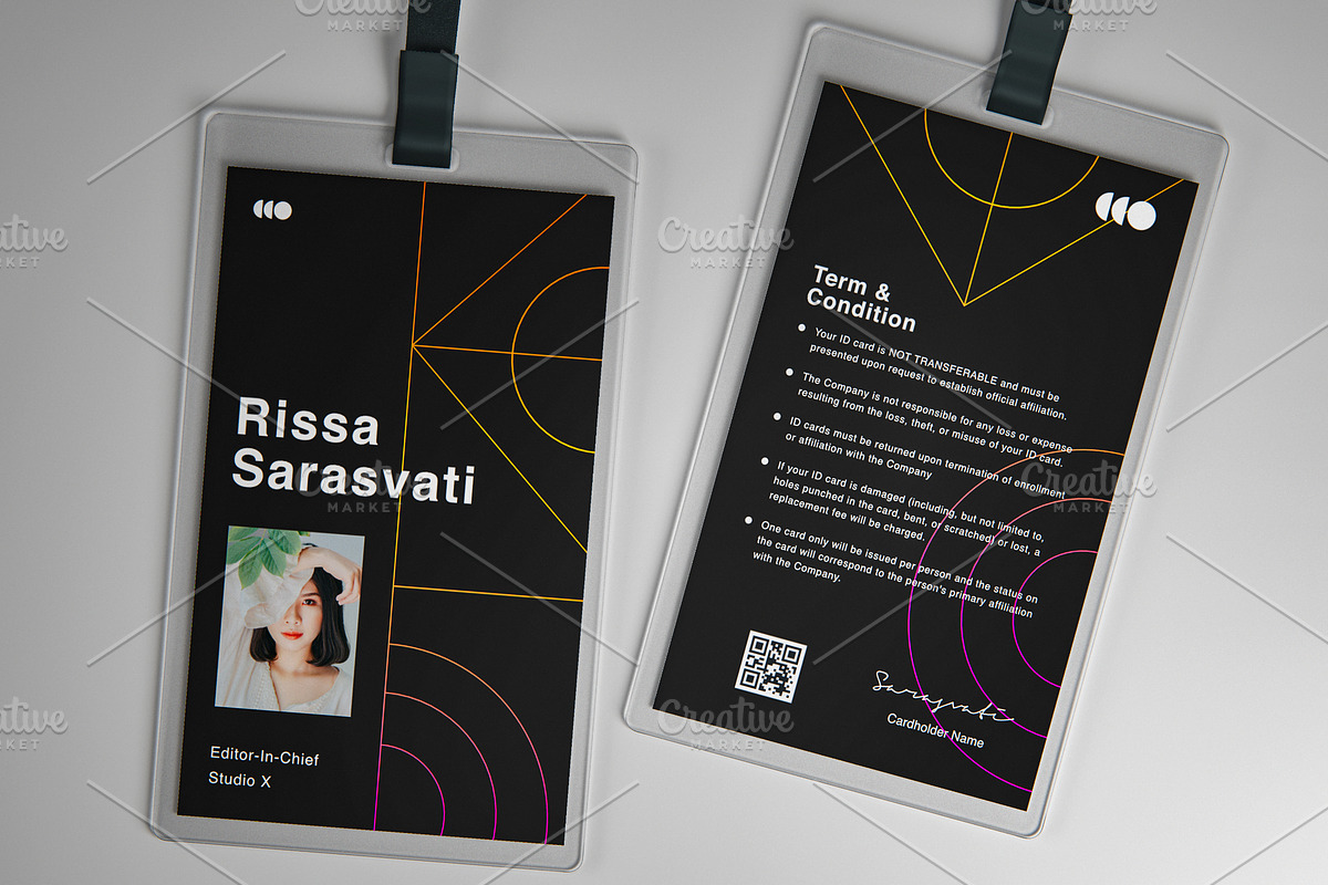 ID Card Badge - Austin, a Card Template by Aprndy85 (Photo 2 of 2)