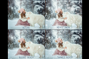 Bokeh Snow Overlays