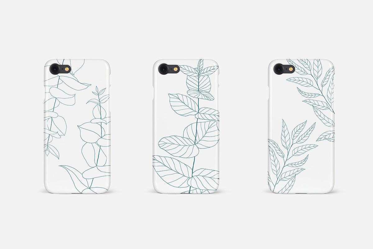 Eucalyptus Leaves Line Art Clipart, an Illustration by ElenKoss (Photo 7 of 12)