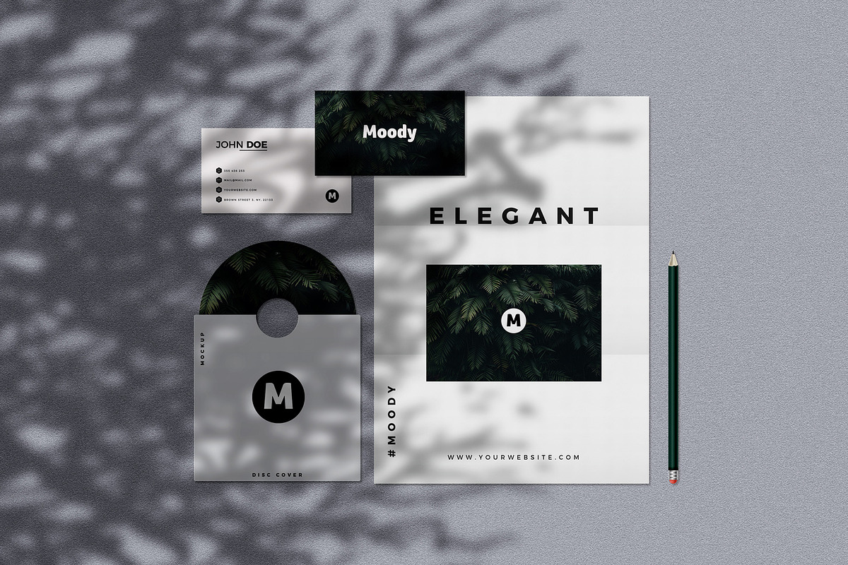 Moody Stationery Mockup Bundle, a Print Template by AndrewPixel (Photo 9 of 11)