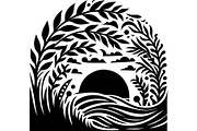 Black Nature & Wildlife Art Bundle, an Object Graphic by Designer_Momina (Thumbnail 2 of 13)