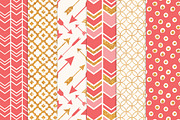 Coral Bohemian Glitter Patterns, a Pattern Graphic by Amanda Ilkov (Thumbnail 3 of 3)