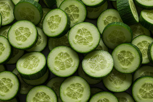 Sliced cucumber rounds, a Food & Drink Photo by professorinc