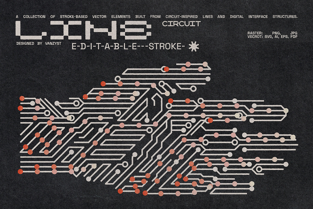 Circuit Line Kit, a Graphic by Vanzyst (Photo 6 of 7)