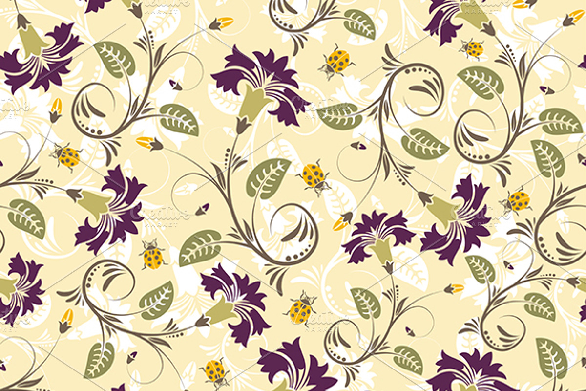 Flower Seamless Patterns, a Pattern Graphic by TAlex (Photo 5 of 6)
