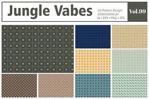 Jungle Vabes Pattern, a Pattern Graphic by MSG Studio
