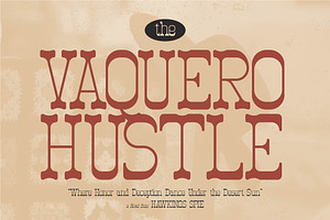 Nuvoboy Western Slab Serif