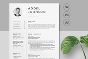 Resume Template / CV, a Resume Template by Creatune (Thumbnail 1 of 4)