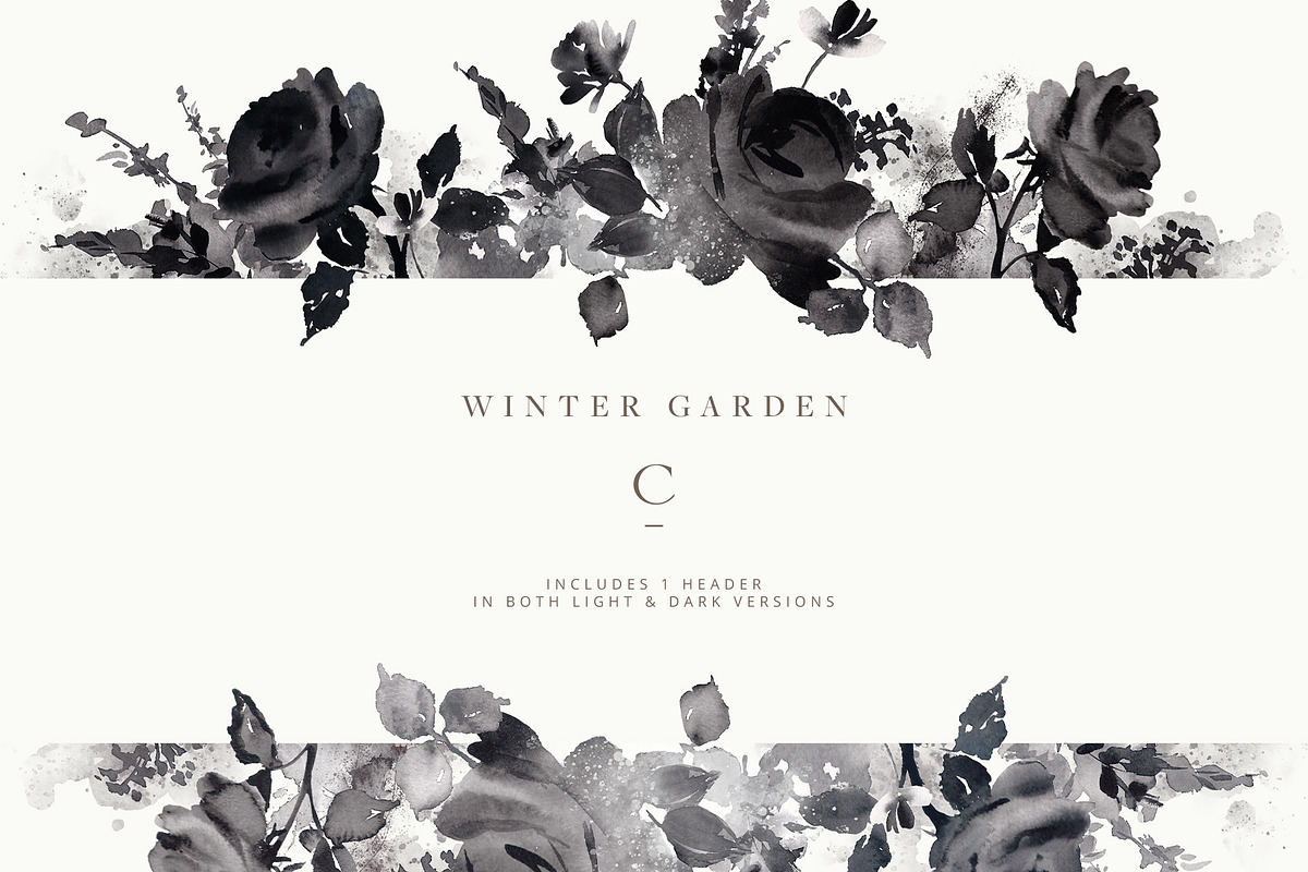 Winter Garden Clip Art, an Illustration by Create The Cut (Photo 4 of 14)