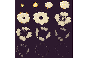 night Explode effect animation, an Illustration by piter.goskov