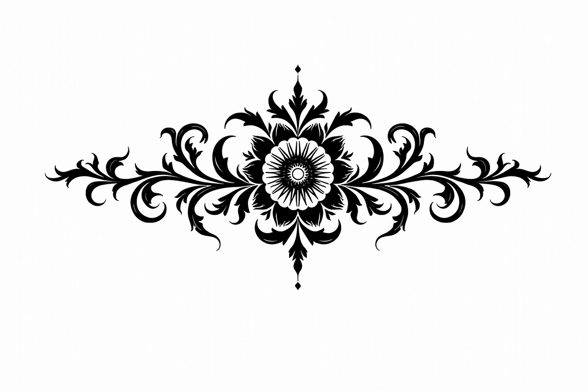 Elegant Floral Mandala Design, an Illustration by balal (Photo 8 of 9)
