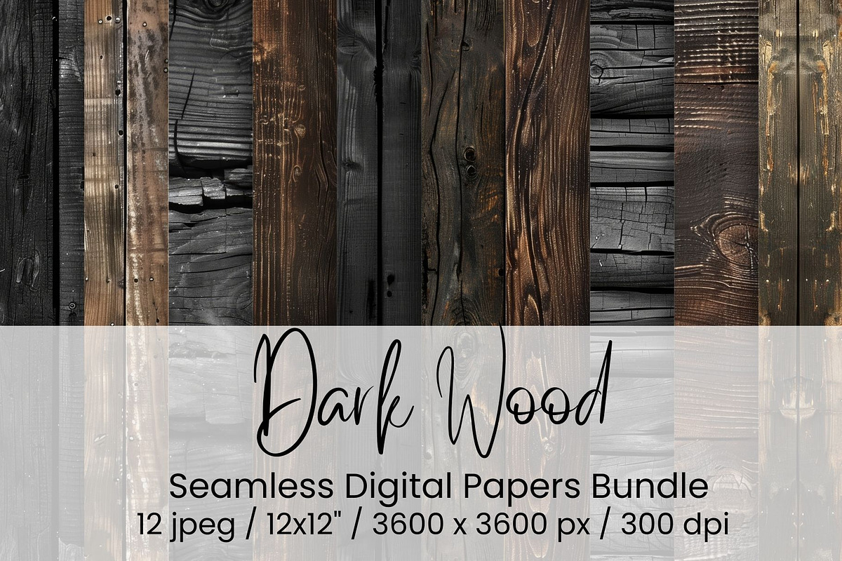 Dark Wood Seamless, an Illustration by Mashimara (Photo 1 of 4)