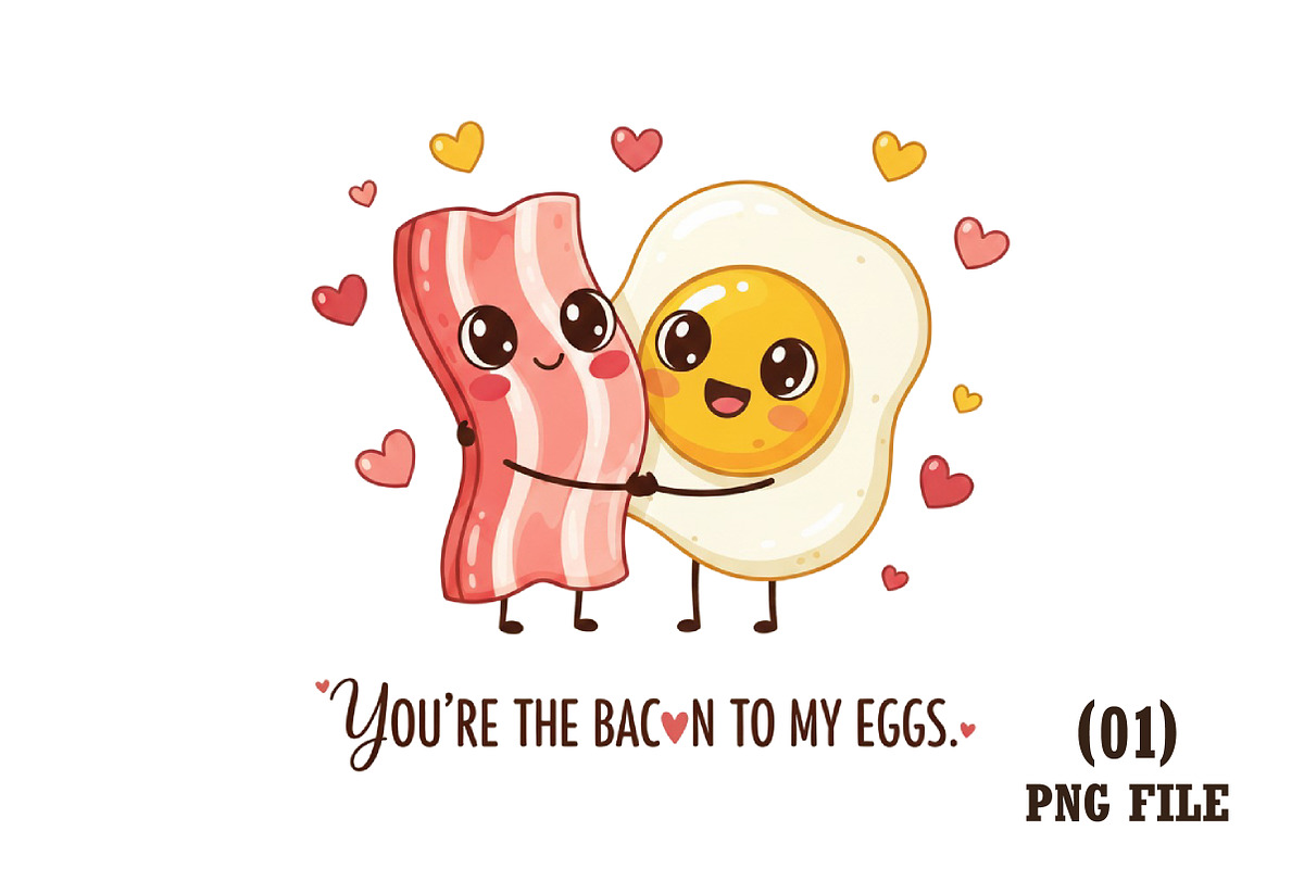 Food Pun Funny Valentine PNG, an Illustration by DreamArtGraphic (Photo 1 of 6)