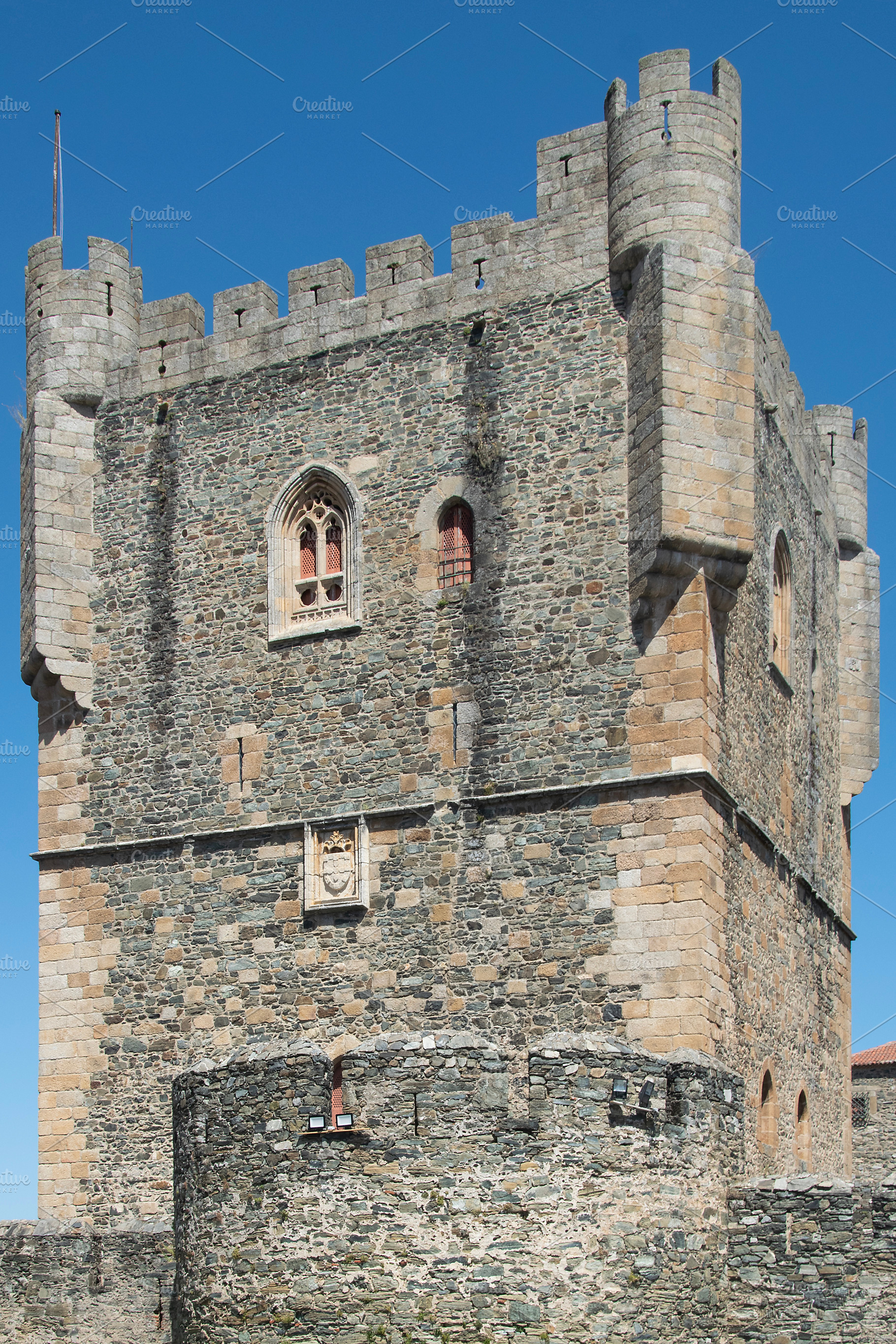 Braganca castle exterior, branganca, portugal, an Architecture Photo by DanFLCreativo