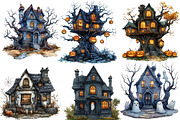 Halloween House Clipart, a Work Illustration by cherrydesign (Thumbnail 2 of 4)