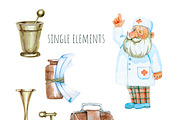 medicine and homeopathy, a Healthcare Illustration by OlyaSenko (Thumbnail 2 of 8)