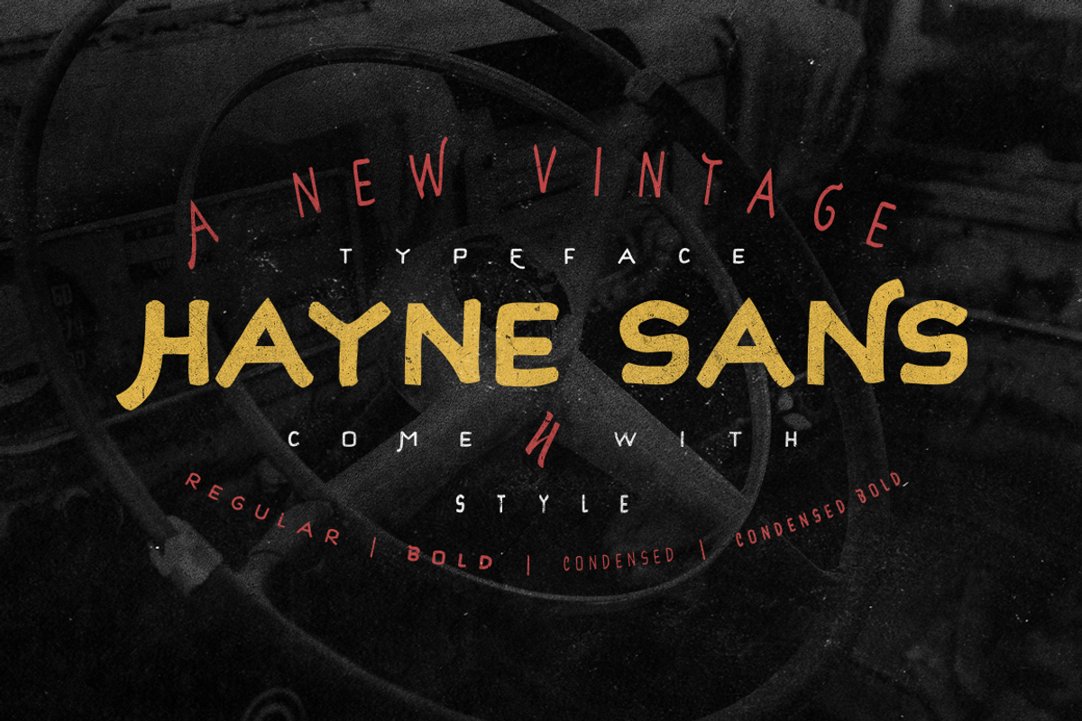 Hayne Clean & Rough - Brush Font preview 5