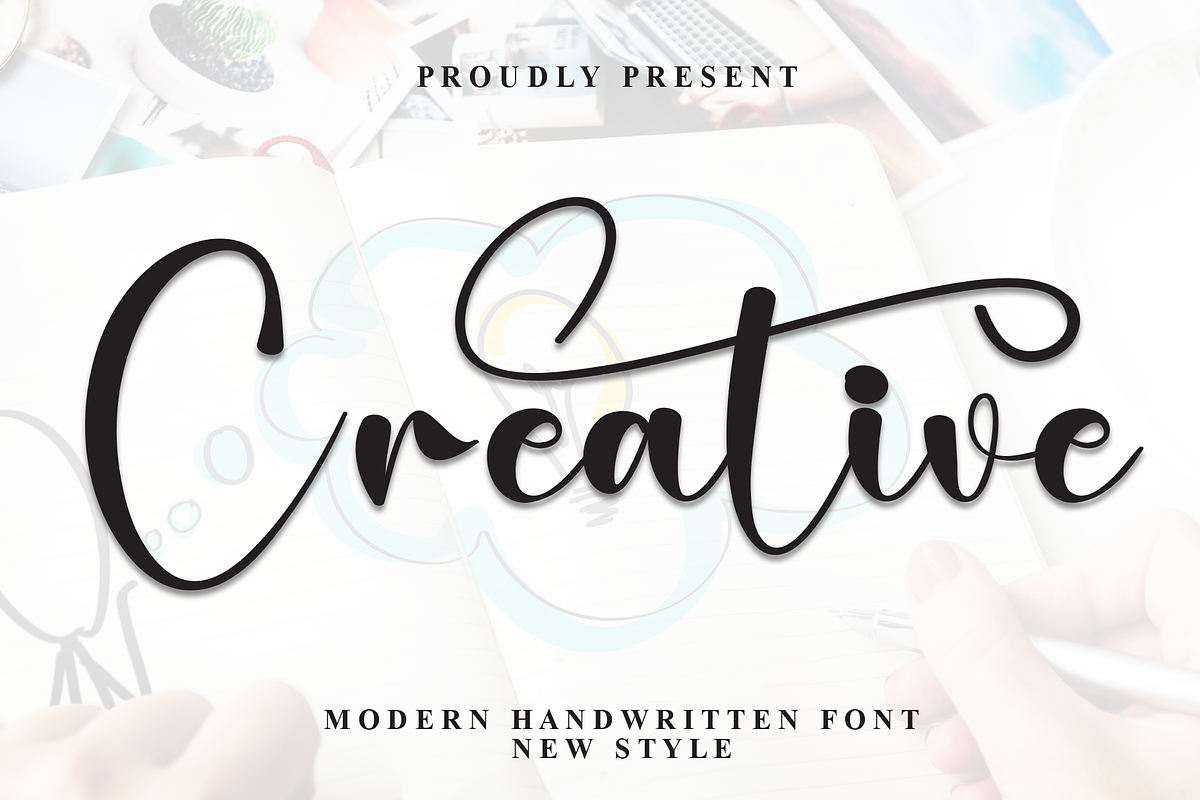 Creative | Script Font, a Handwritten Font by Scratchones (Photo 1 of 9)