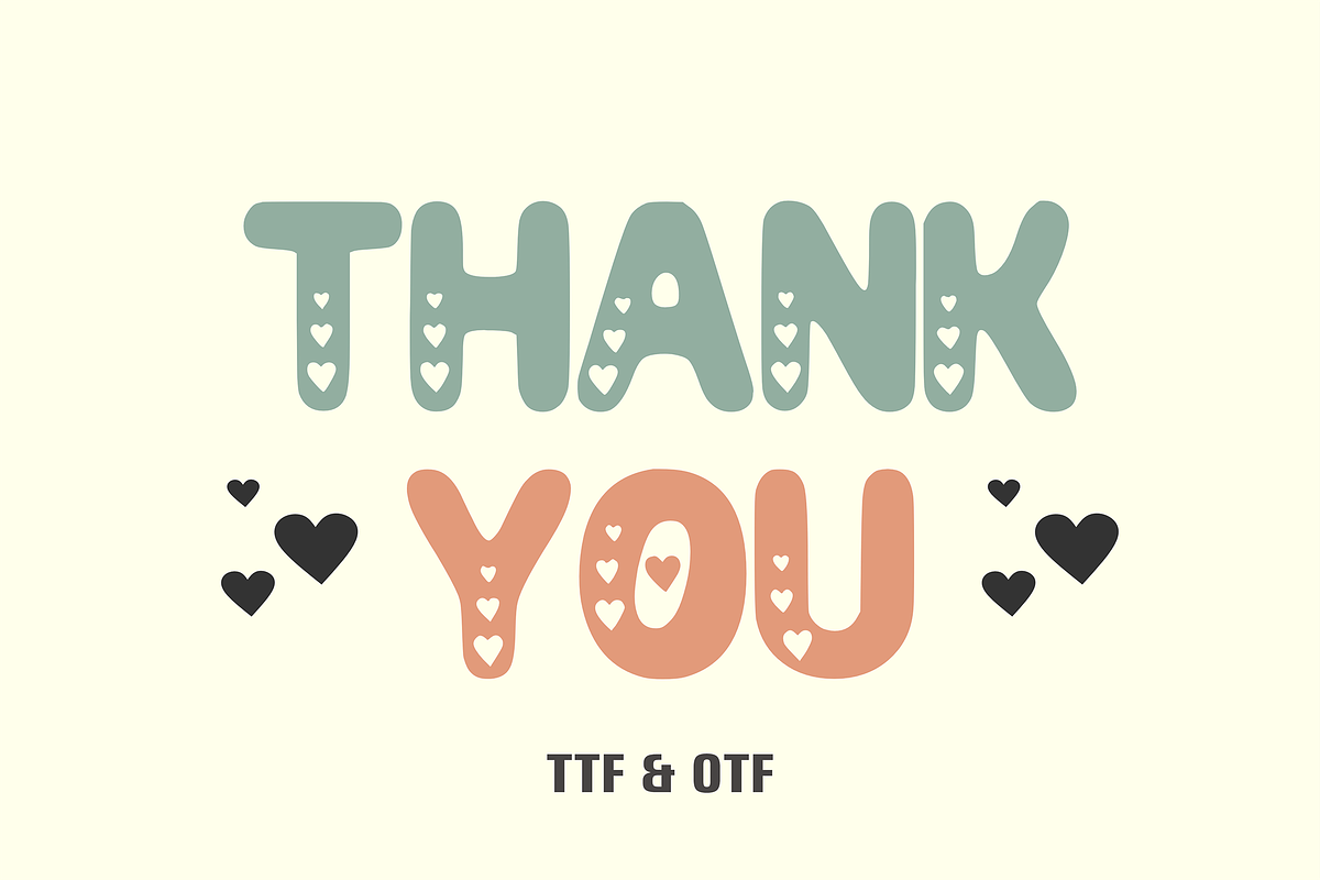 Simple Valentine - Kids Font Types, a Font by KiddoGlyphs Studio (Photo 3 of 3)