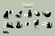 Funny Business Cats – Work & Office, an Animal Illustration by helenreveur (Thumbnail 2 of 5)