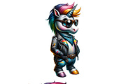 Biker Unicorns PNG Pack, an Animal Illustration by DoubleTwists (Thumbnail 5 of 5)