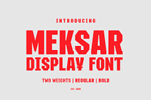 Meksar | Display Font