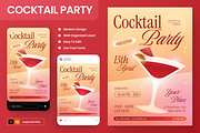 Cocktail Party Flyer Set, a Flyer Template by Annora Studio (Thumbnail 1 of 6)