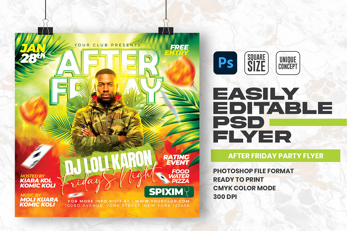 After Friday Flyer Design Template, a Flyer Template by Shajib Shikder (Photo 1 of 2)