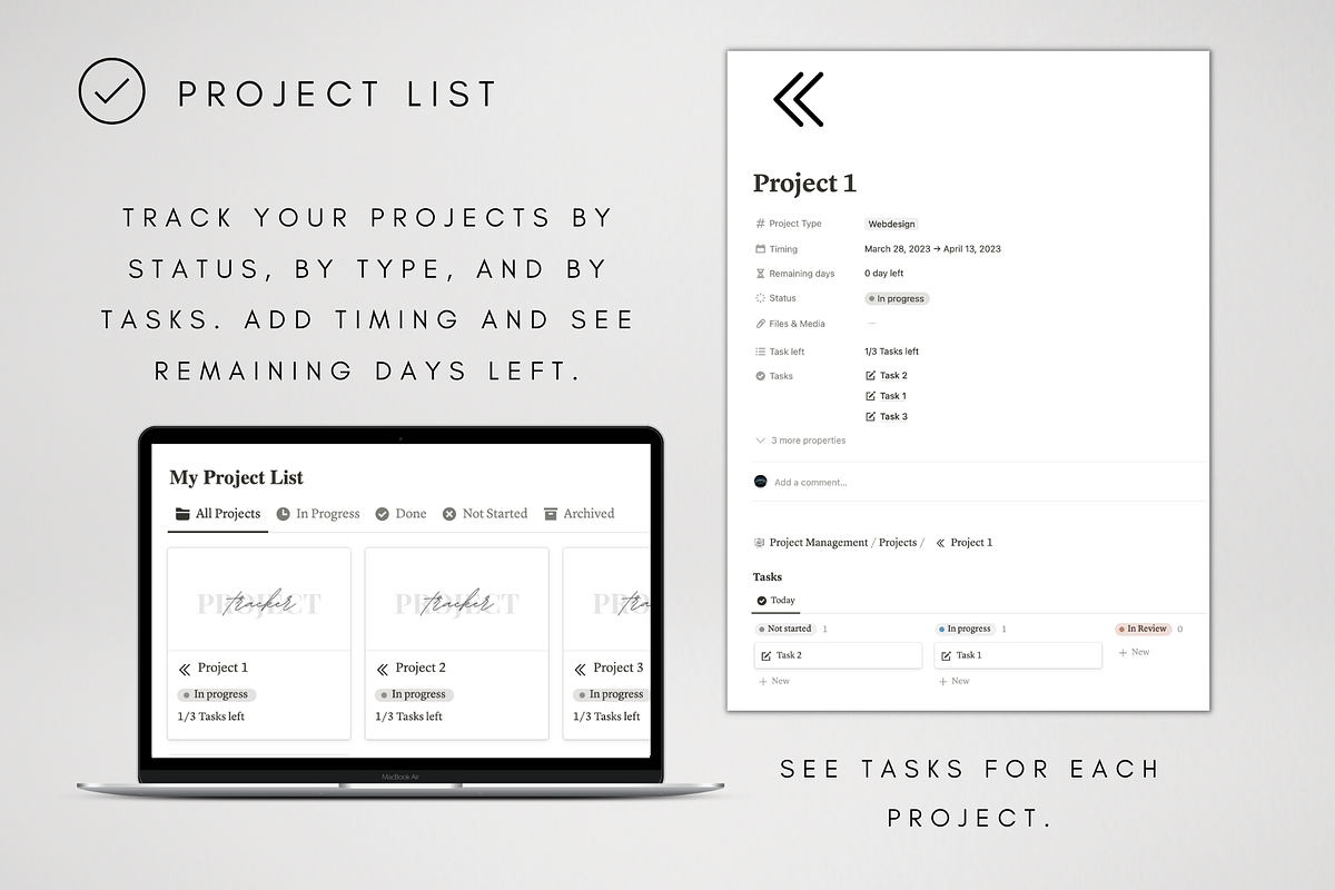 Digital Project Management Tracker, a Templates & Theme by BRANDcontent
