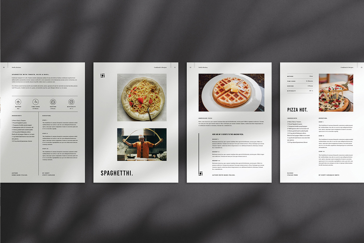 Cookbook / Recipe Book, a Brochure Template by Symie Design (Photo 5 of 9)