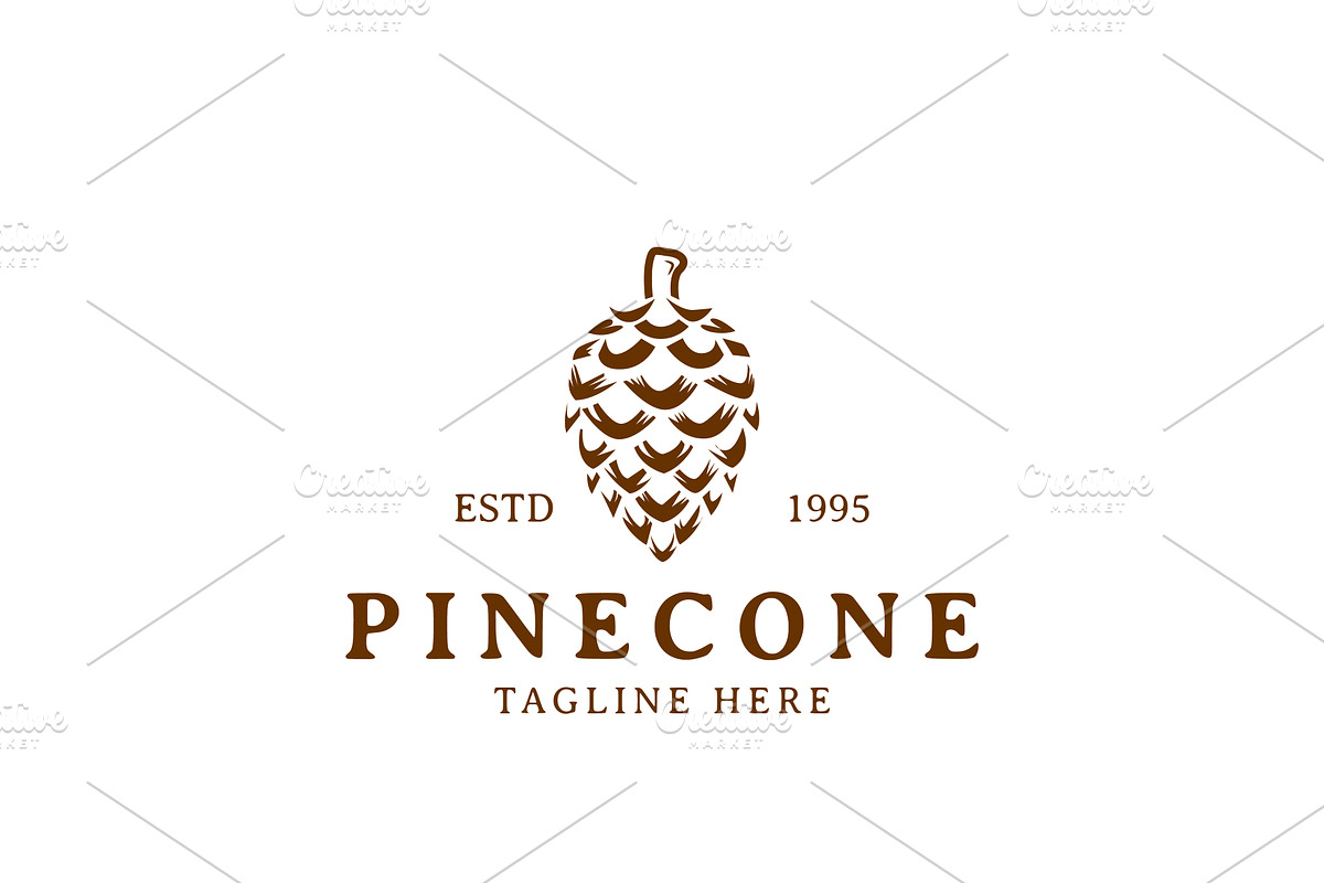 Simple Wild Pinecone Logo Design, a Branding & Logo Template by AlvinStd