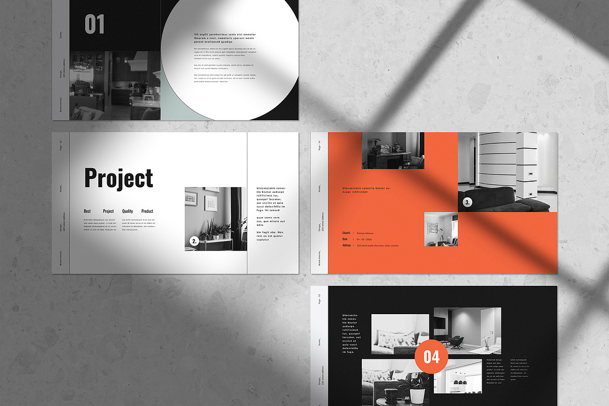 Interior Design Template, a Presentation Template by White Graphic (Photo 5 of 7)
