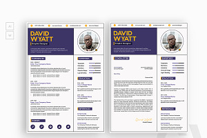 Line Shape Style Resume CV