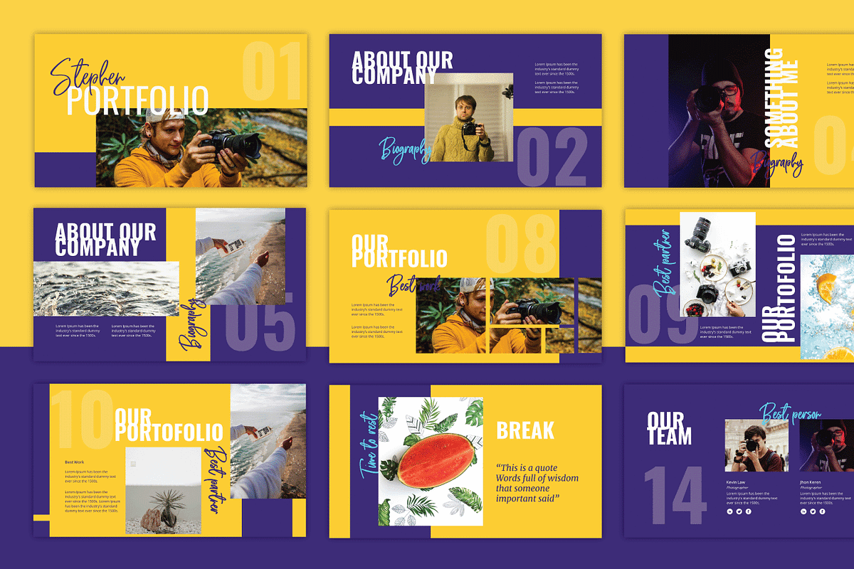 Portfolio Bundle Templates, a Presentation Template by deTheme (Photo 8 of 13)