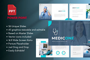 MEDICONE Medical PowerPoint Template, a Presentation Template by Rizki Herdian (Thumbnail 1 of 6)
