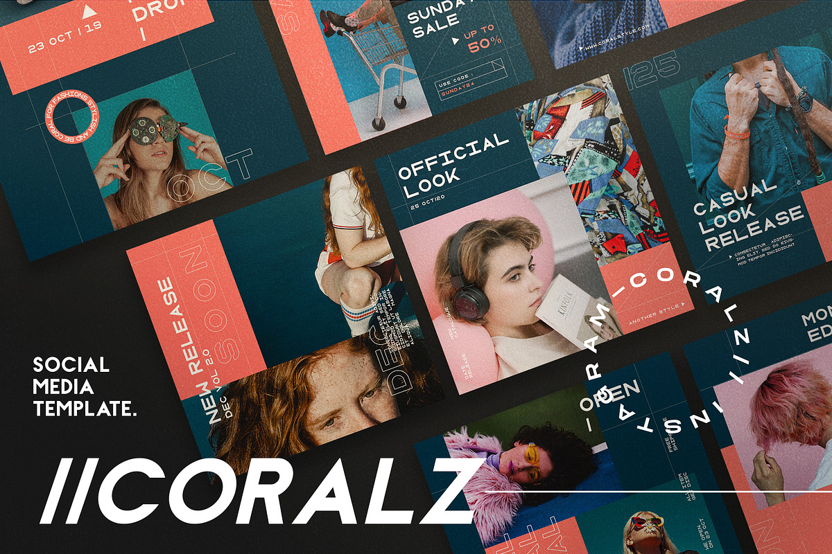 CORALZ - Social Media Template + Sto, a Social Media Template by Dirtytemp Studio (Photo 1 of 5)