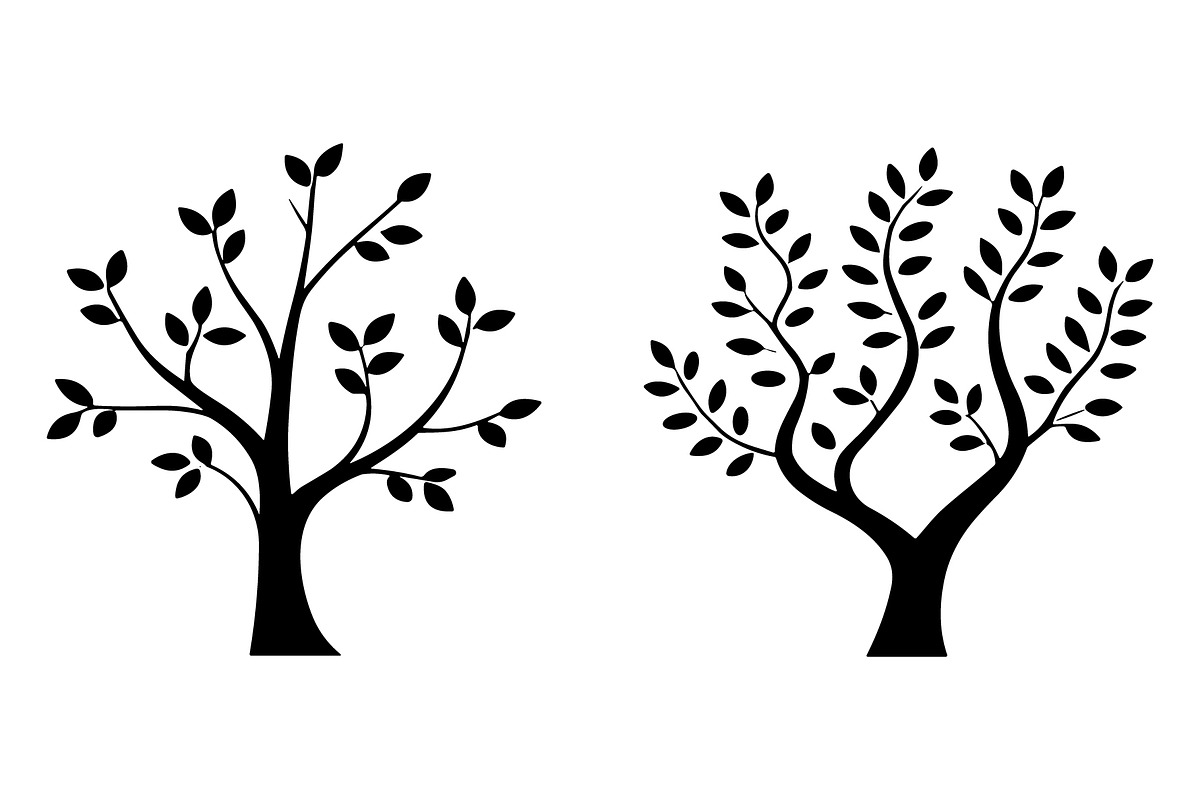 Tree Silhouette Vector Collection, an Illustration by jahid234 (Photo 4 of 7)