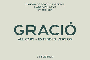 Gració font - extended, a Handwritten Font by Florflai