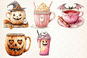 Pink Coquette Halloween Coffee Clipa, an Illustration by Dream Creation (Thumbnail 6 of 6)